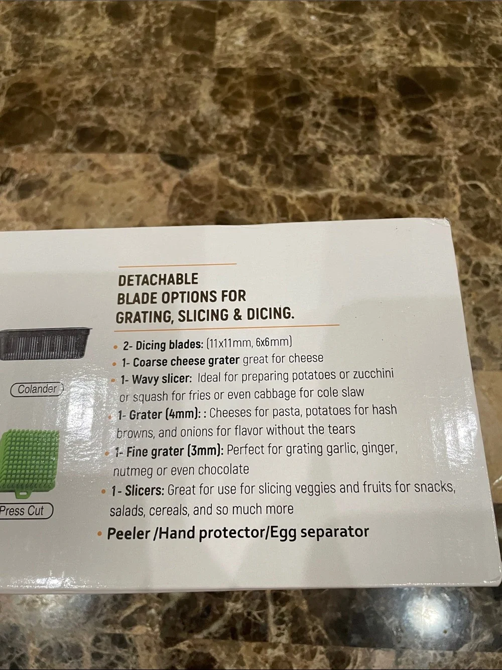 14‑Piece Veggie Slicer in Green and Black
